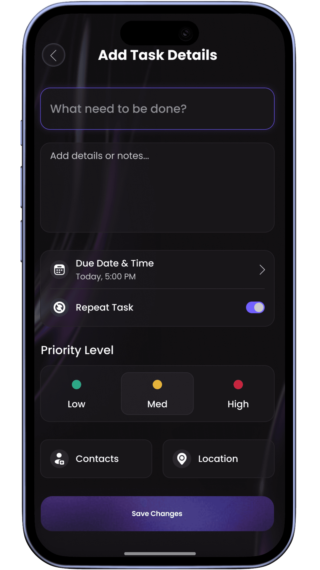 Personal — Create Tasks